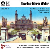 Album artwork for Widor: Symphony 2, Cello Concerto / Thedeen, Yates