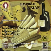 Album artwork for BRIAN. Symphonies Nos.5, 19 & 27. RSNO/Brabbins (S