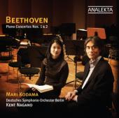 Album artwork for Beethoven: Piano Concertos Nos. 1 & 2 / Nagano