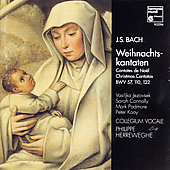 Album artwork for Bach Christmas Cantatas Collegium Vocale, P.herr
