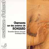Album artwork for CHANSONS SUR DES POEMES DE RONSARD