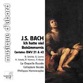 Album artwork for Bach: Ich hatte viel Bekümmernis / Herreweghe