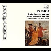 Album artwork for BACH: TRIPLE CONCERTO BWV 1044 / HARPSICHORD CONCE