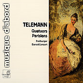 Album artwork for Telemann: Pariser Quartette / Freiburger Barockcon