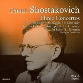 Album artwork for Shostakovich: Three Concertos, Violin 1, Cello 1, 