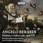 Album artwork for Berardi: Sinfonie for Violin solo