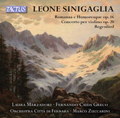 Album artwork for Sinigaglia: Romanza e umoresca, Op. 16, Violin Con