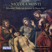 Album artwork for Monti: Miserere & Nelle ore desolate di Maria SS.m