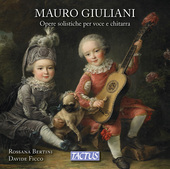 Album artwork for Giuliani: Opere solistiche per voce e chitarra