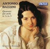 Album artwork for Bazzini: String Quartets Nos. 1 & 3