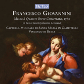 Album artwork for Giovannini: Messa a Quattro Breve Concertata, 1762