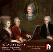 Album artwork for Mozart: Music for Harpsichord 4 Hands
