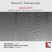 Album artwork for Castiglioni: Quodlibet – Complete Works for Pian