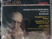 Album artwork for Scherchen conducts Mahler: Symphonies 1 & 2