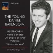 Album artwork for The Young Daniel Barenboim plays Piano Sonatas