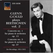 Album artwork for Glenn Gould plays Beethoven Concertos Nos. 1 & 3,