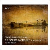 Album artwork for Telemann: 12 Gamba Fantasies (for cello solo)