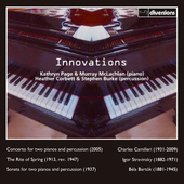 Album artwork for Innovations: Music for Two Pianos and Percussion