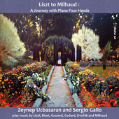 Album artwork for Liszt to Milhaud - A Journey with Piano Four Hands
