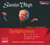 Album artwork for Schubert: Symphonies Nos. 5, 6, 8, 9 / Vegh