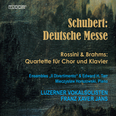 Album artwork for Schubert: Deutsche Messe - Rossini & Brahms: Quart