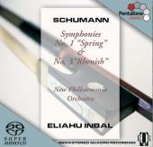 Album artwork for Schumann: SYMPHONIES 1 & 3 / Inbal