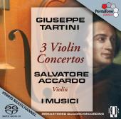 Album artwork for Tartini: 3 Violin Concertos / Accardo