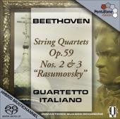 Album artwork for Beethoven: String quartets OP. 59/2, 59/3 (Italian