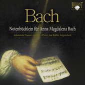 Album artwork for Bach: Notenbuchlein fur Anna Magdalena Bach