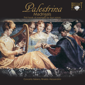 Album artwork for Palestrina: First Book of Madrigals (Alessandrini)