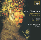 Album artwork for Telemann: Twelve Fantasias for Recorder Solo (Bosg