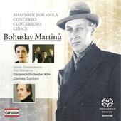 Album artwork for Martinu: Rhapsody for Viola / Concerto / Concertin