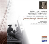 Album artwork for JC BACH - SECULAR CANTATAS