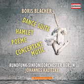 Album artwork for Blacher: Dance Suite, Poème, Hamlet & Concertante