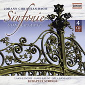 Album artwork for J.C.Bach: Sinfonie Concertanti (Budapest Strings)