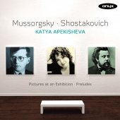 Album artwork for Katya Apekisheva plays Mussorgsky & Shostakovich