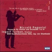 Album artwork for Paganini: Concertos for Violin and Orchestra 1 & 3