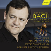 Album artwork for Bach: Violin Concertos / Frank Peter Zimmermann