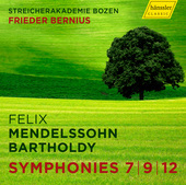 Album artwork for Mendelssohn: String Symphonies Nos. 7, 9 & 12