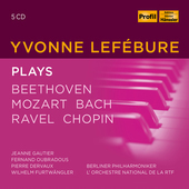 Album artwork for Yvonne Lefébure Plays Beethoven, Mozart, Bach, Ra