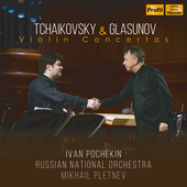 Album artwork for Tchaikovsky & Glasunov: Violin Concertos