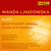 Album artwork for Wanda Landowska plays Bach, Mozart, Händel, Scarl