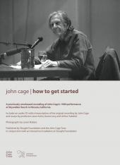 Album artwork for JOHN CAGE: HOW TO GET STARTED