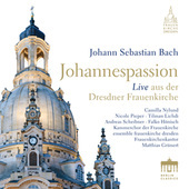 Album artwork for Bach: Johannespassion / Live in Dresden