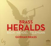 Album artwork for German Brass: Brass Heralds - Bach, Handel, Telema