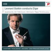 Album artwork for Leonard Slatkin conducts Elgar