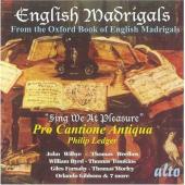 Album artwork for English Madrigals from the Oxford Book of English