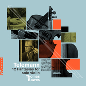 Album artwork for Telemann: 12 Fantasias for Solo Violin