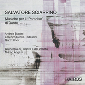 Album artwork for Salvatore Sciarrino: Musiche Per Il Paradiso Di Da