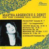Album artwork for Martha Argerich: U.S. Debut 1966, Carnegie Hall